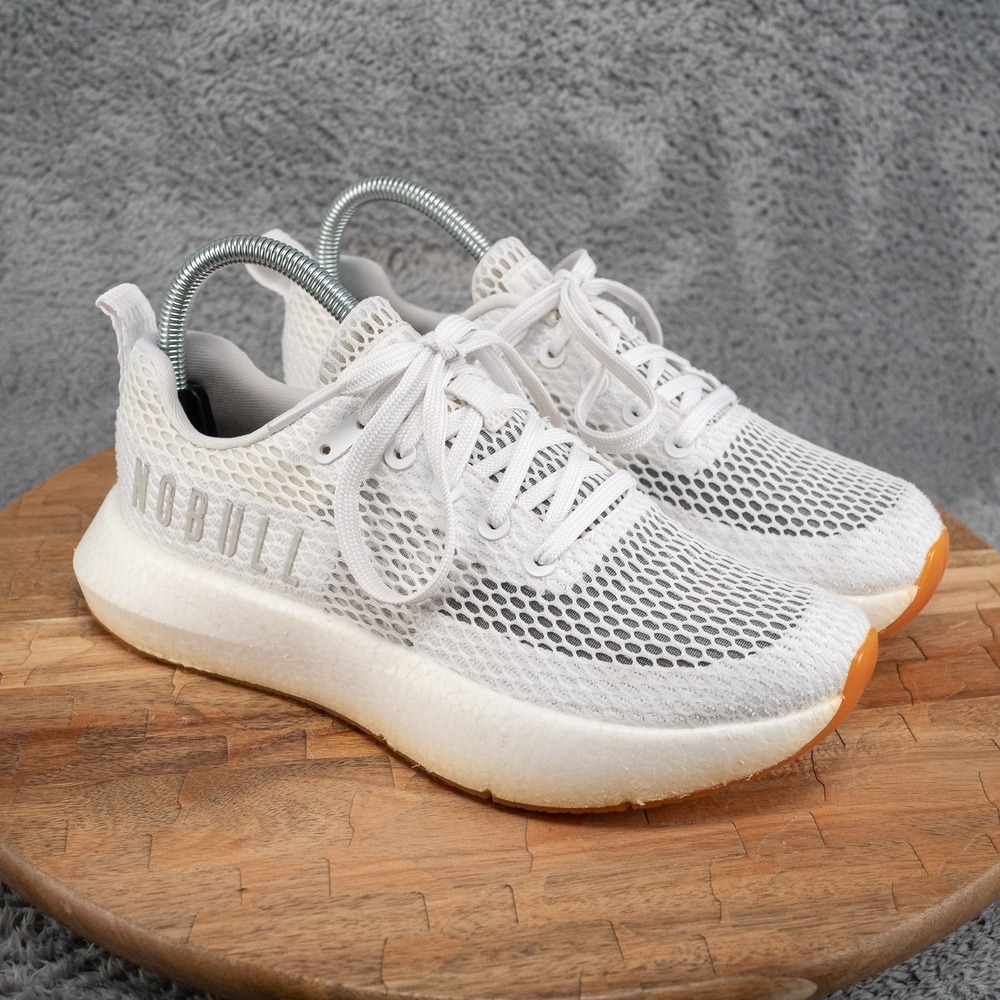 NOBULL White Drive Mesh Training Running Shoes Women's Size 7.5